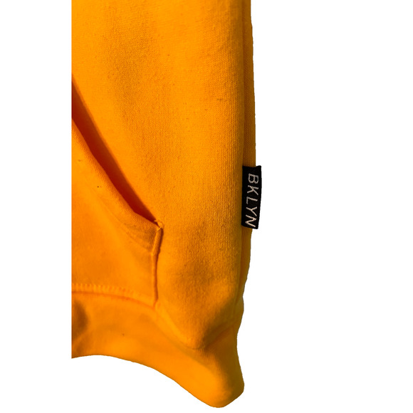 Brooklyn Cloth Sweatshirt Womens Size M Yellow Pullover Pockets Lightweight - Picture 3 of 7